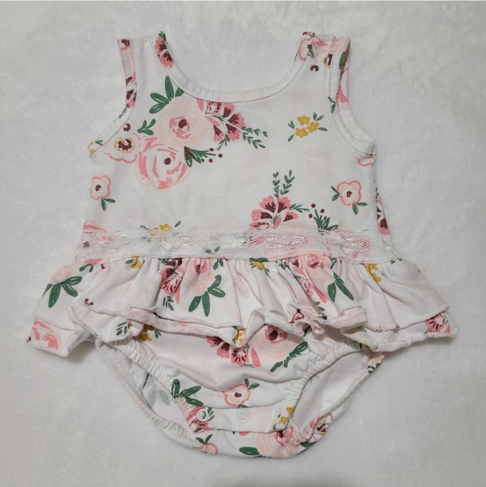 Chickpea Floral Tank Sunsuit